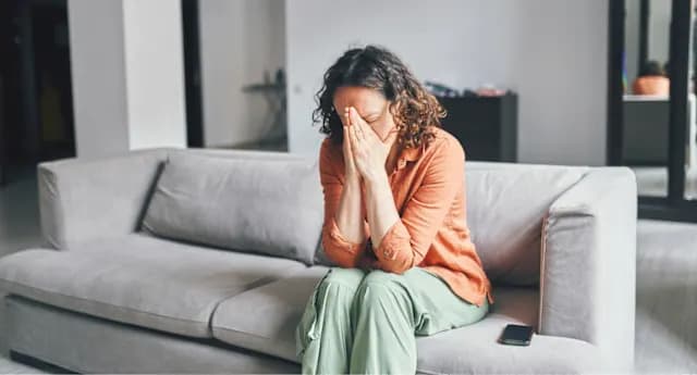 Woman stressed