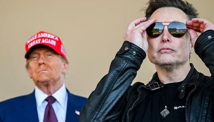 Musk and Trump at SpaceX Launch