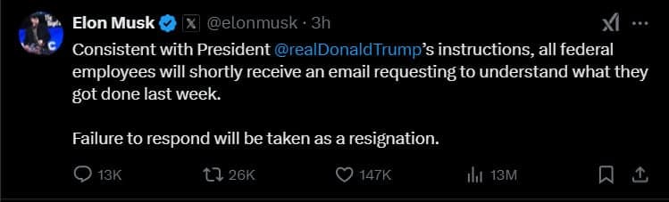 Musk's Announcement